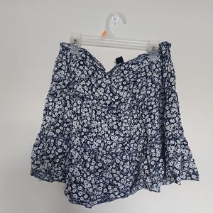 SHEIN floral mini skirt